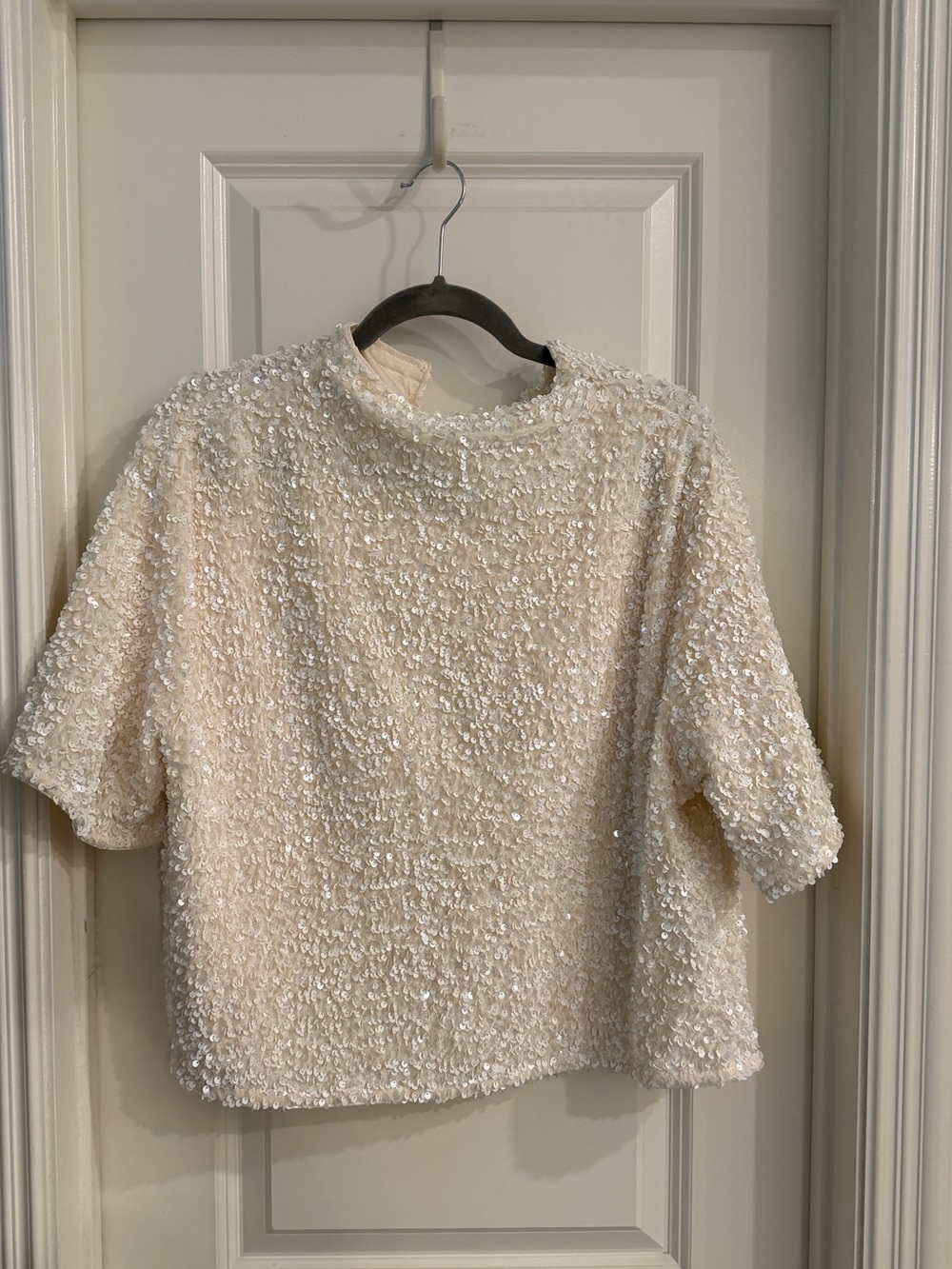Sequin crop top